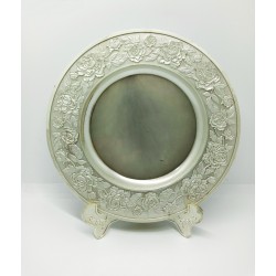 BASE SILVER FLOWER 19CM PLATE PR10.6CM